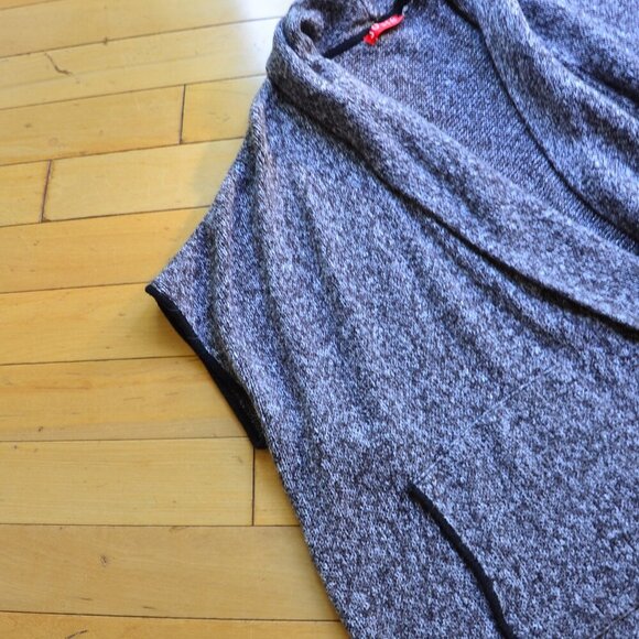 Josie Natori Mohair Blend Open Front Long Cardigan Size L - Picture 3 of 11